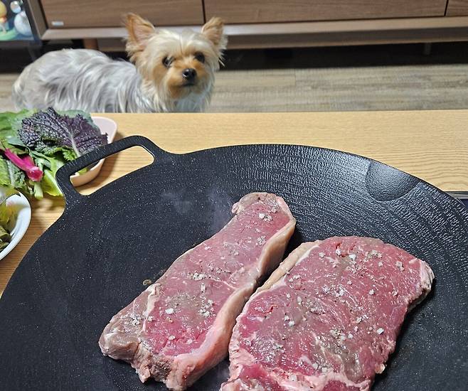 20250611_210021.jpg 저녁 채끝 등심 구워서 한잔