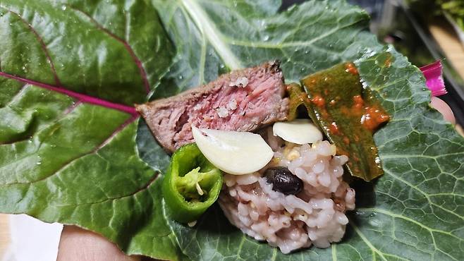 20250611_212612.jpg 저녁 채끝 등심 구워서 한잔