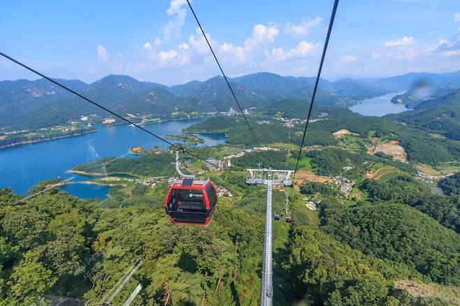 청풍호반 케이블카