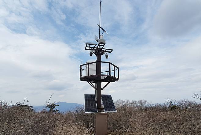 일정 기준 이상의 강우량 관측 시 통제국에 상황을 전송하는 우량국 강우레이더(사진=환경부)