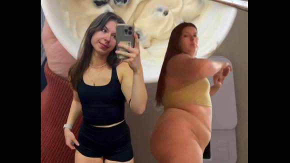 약물이나 수술 없이 1년 만에 45㎏ 감량에 성공한 20대 여성이 비법을 공개됐다. 사진은 멜라니 코즈의 다이어트 감량 전, 후 모습. [사진=멜라니 코즈 인스타그램]