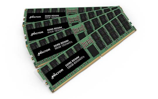 마이크론 테크놀로지의 DDR5 D램 [사진=마이크론]