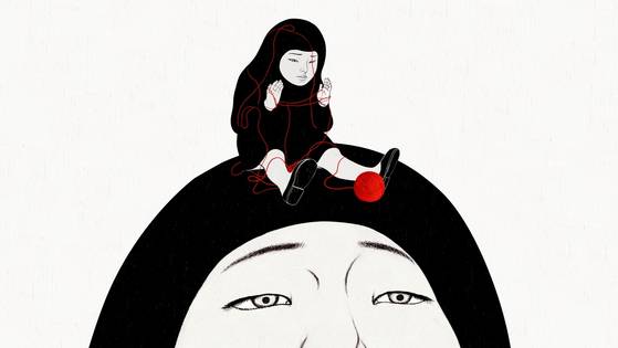 '파라노이드 키드'는 정유미 감독의 동명의 그림책을 원작으로 한 애니메이션이다. 불안과 자기 혐오라는 감정을 '파라노이드 키드'라는 주인공에 은유했다. 사진 매치컷