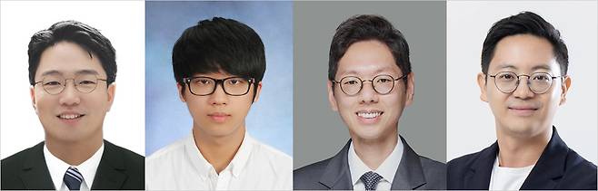 왼쪽부터 부산대 이건희 교수, 카이스트 서현엽 연구원, 서울대 강지형 교수와 박성준 교수