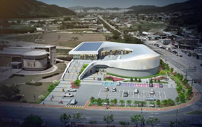 연내 완공 예정인 정읍 문화유산 방문자센터. 정읍시 제공.