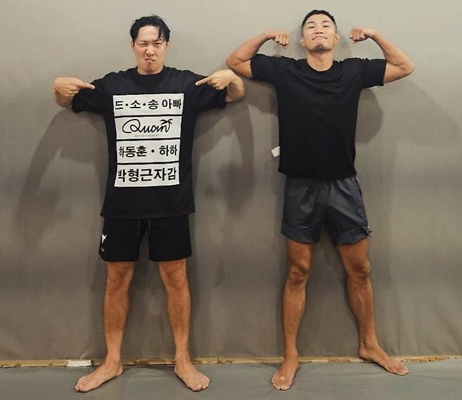 하하가 막내딸 송이가 길랑-바레 증후군을 앓을 당시 로드FC 선수 박형근이 곁에서 많이 도와줬다고 밝혔다. /사진=인스타그램 갈무리