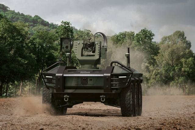 현대로템의 다목적 무인차량 ‘HR-셰르파’. 현대로템 제공.