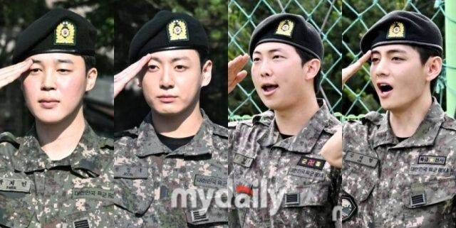 방탄소년단 지민, 정국, RM, 뷔 / 마이데일리