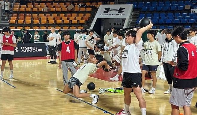 [세종=뉴시스] 사진은 2024 미래 체육인재 한마당에 참석한 학생들 모습. (사진=서울시교육청 제공) *재판매 및 DB 금지