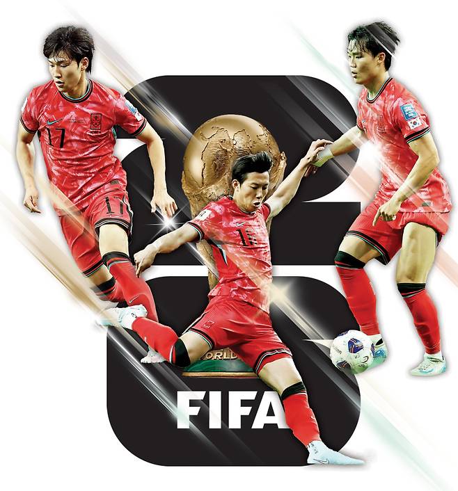 배준호, 이한범, 오현규(왼쪽부터) 등 축구 대표팀 젊은 선수들이 10일 서울월드컵경기장에서 열린 2026 북중미 월드컵 아시아 3차 예선 쿠웨이트전에서 활약으로 기대감을 키웠다. 게티이미지코리아·문재원 기자