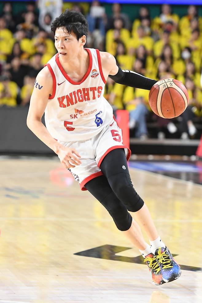 서울 SK 소속 당시 김선형. KBL 제공