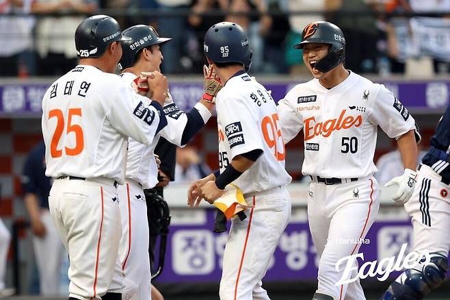 ▲ 이원석 만루홈런 ⓒ한화 이글스