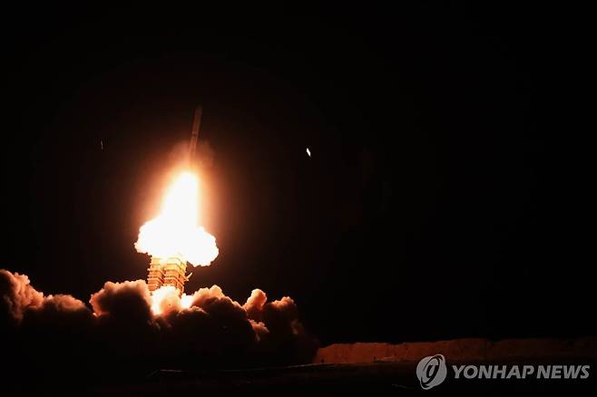 지난 1월 이란군의 미사일 발사 훈련 장면 [EPA 연합뉴스 자료사진. 재판매 및 DB 금지]