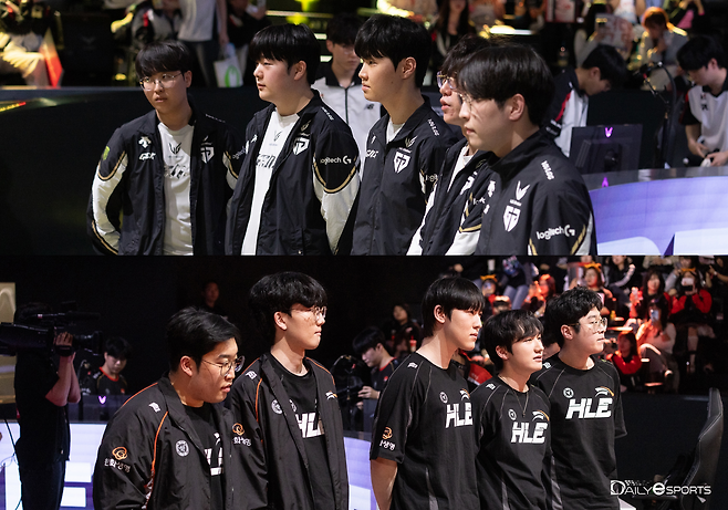 젠지e스포츠(위)-한화생명e스포츠(아래)