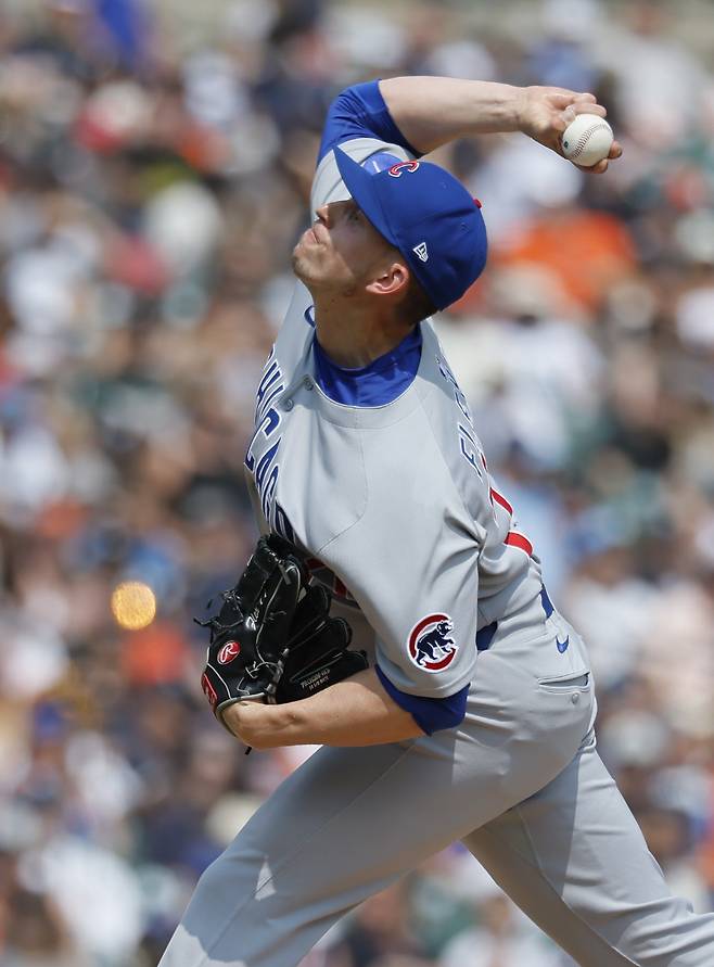 시카고 컵스에서 불펜으로 다시 KBO 역수출 성공 신화를 쓰고 있는 크리스 플렉센. AP연합뉴스