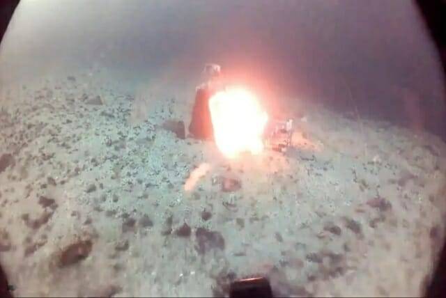 영국 해군에 수중 탐사 로봇을 테스트 중이다. (사진=영국 국방과학기술연구소)