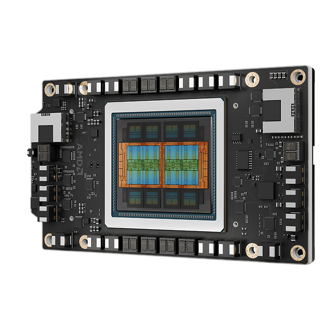 AMD’s next-generation AI accelerator, the MI350. /Courtesy of AMD