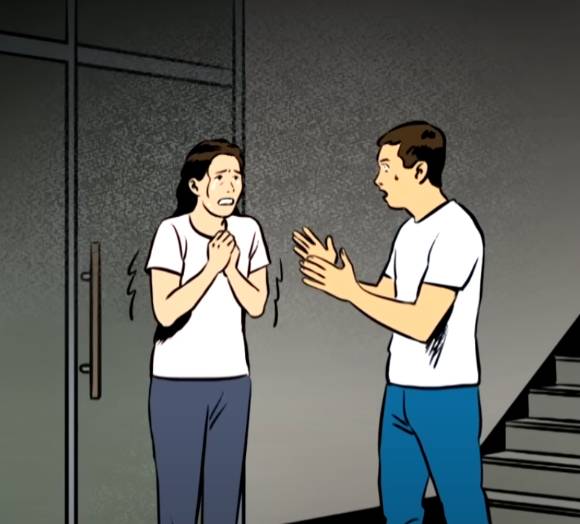 엘리베이터에 부착된 남탕과 여탕 표기 스티커를 뒤바꾸고 사라진 무리 때문에, 알몸 노출 피해를 보았다는 여성의 하소연이 전해졌다. [사진=JTBC]