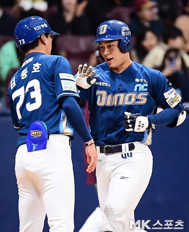 12일 고척 키움전에서 결승포를 친 김휘집. 사진=김영구 기자