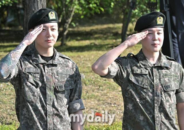 방탄소년단 정국과 지민 / 사진 = 송일섭 기자(andlyu@mydaily.co.kr)