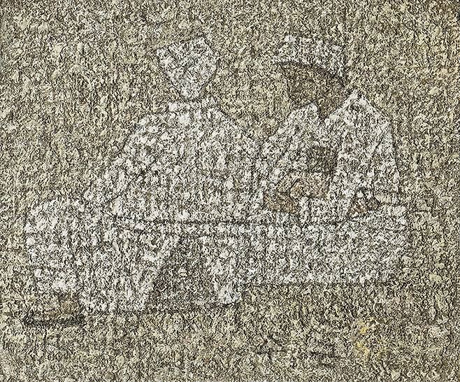 박수근, 노상, 20.5×24.8cm, 1964. 시작가 7억 원. *재판매 및 DB 금지