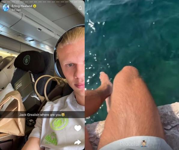 [사진] 엘링 홀란, 잭 그릴리시 SNS