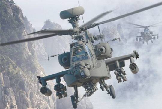 최신형 ‘AH-64E’ 가디언 아파치 공격헬기. 사진 제공=미 보잉社