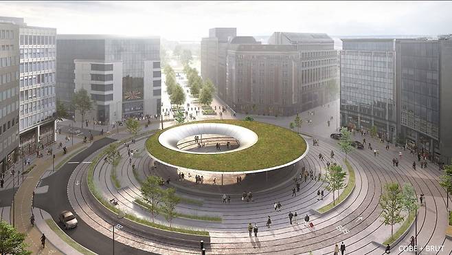 브뤼셀 '슈망 광장' 완공 조감도 [출처: 합작법인 벨리리스(Beliris) 홈페이지. 재판매 및 DB 금지]