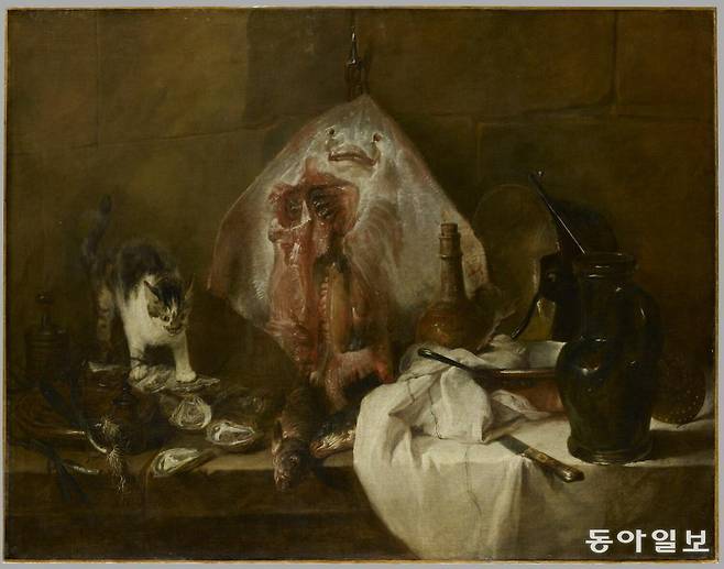 장 바티스트 시메옹 샤르댕, 가오리(The Ray), 1727년. 루브르박물관 소장.