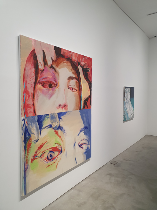 이은새 ‘Bruised Eyes’(200×160㎝). [김유태 기자]