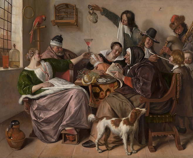 Jan Steen [‘As the Old Sing, So Pipe the Young’], 1668-1670 ©Mauritshuis
