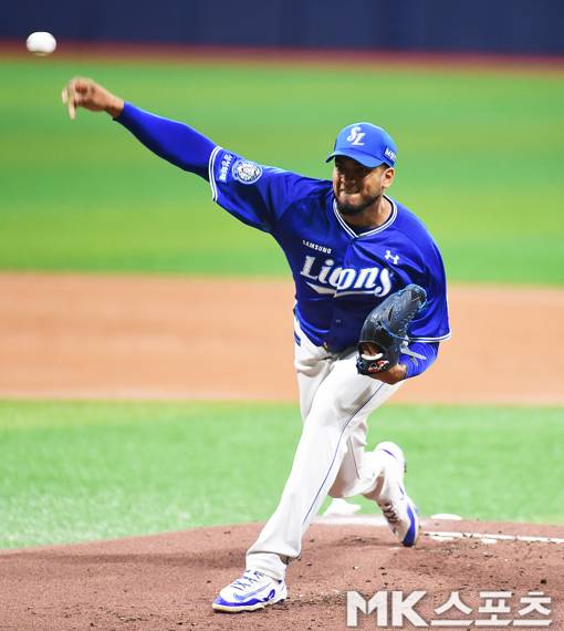 삼성과 결별하게 된 레예스. 사진=김재현 기자