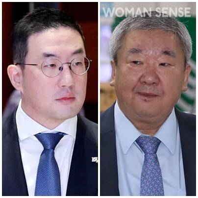 구광모 LG그룹 회장과 친부 구본능 희성그룹 회장. 사진=연합뉴스