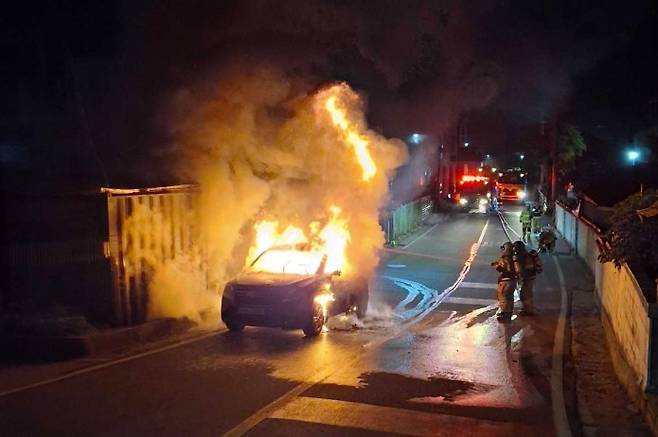 삼척 화재 [강원특별자치도소방본부 제공. 재판매 및 DB 금지]