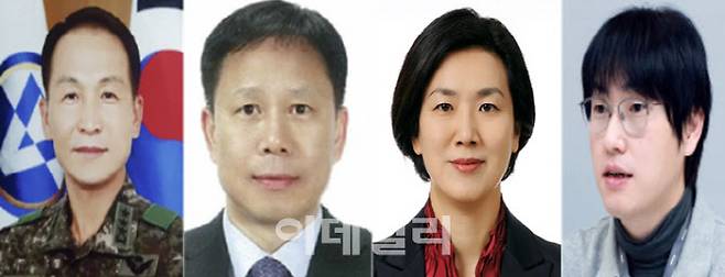 (왼쪽부터) 김현종 국가안보실 1차장·임웅순 국가안보실 2차장·오현주 국가안보실 3차장·하정우 AI미래기획수석(사진=대통령실)