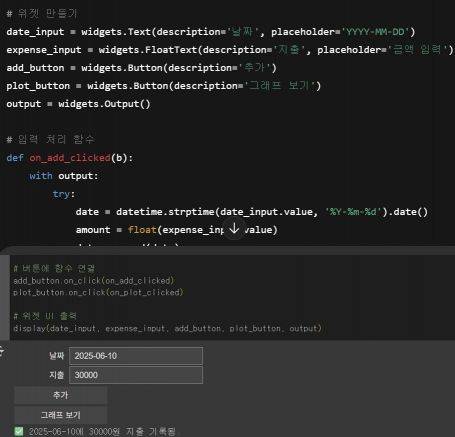 실제 챗GPT가 생성한 코드를 구글 코랩(Colab) 환경에서 구동한 모습. 임주형skepped@