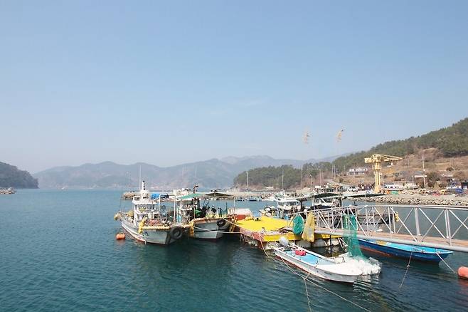 하산 지점인 읍포의 풍경. 장보영 제공