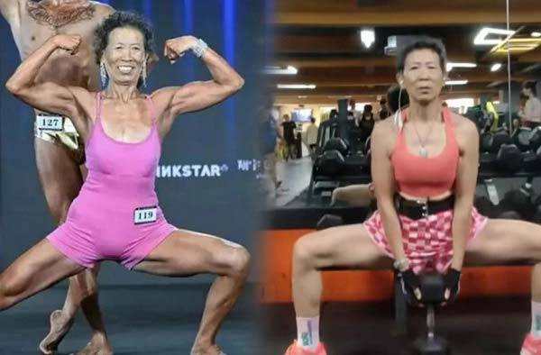 중국의 한 70대 할머니가 피트니스 대회에서 수상을 한 사연이 공개돼 화제다./사진=홍콩 사우스차이나모닝포스트