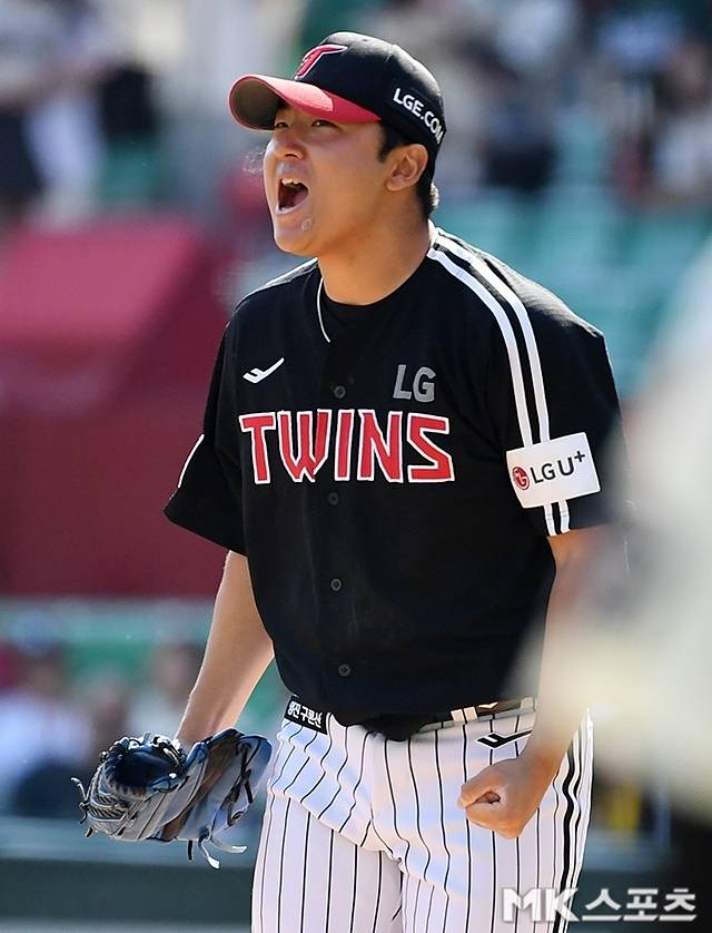 15일 대전 한화전에 선발 등판하는 송승기. 사진=천정환 기자