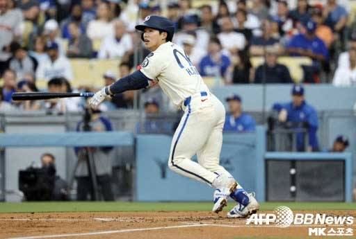 김혜성은 3회 적시타를 기록했다. 사진(美 로스앤젤레스)=ⓒAFPBBNews = News1