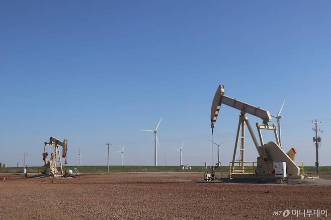 미국 오클라호마주 광구 셰일 생산시설. /사진제공=SK이노베이션