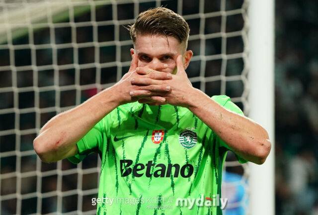 스포르팅 CP의 과도한 이적료 책정에 파업불사 선언한 빅토르 요케레스./게티이미지코리아