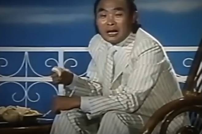 지난달 재출시한 크레오파트라 광고 속 고(故)이주일 모습 캡처