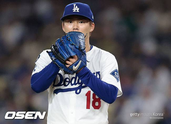 [사진] LA 다저스 야마모토 요시노부. ⓒGettyimages(무단전재 및 재배포 금지)