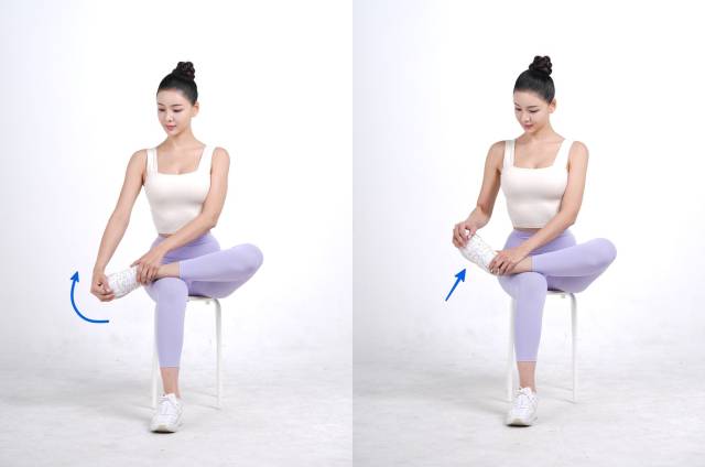 장단비골근 스트레칭. 사진 제공=자생한방병원