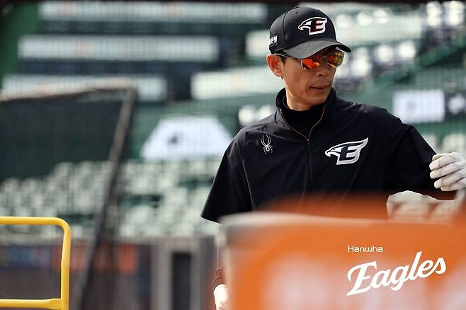 ▲ 김재걸 코치 ⓒ 한화 이글스