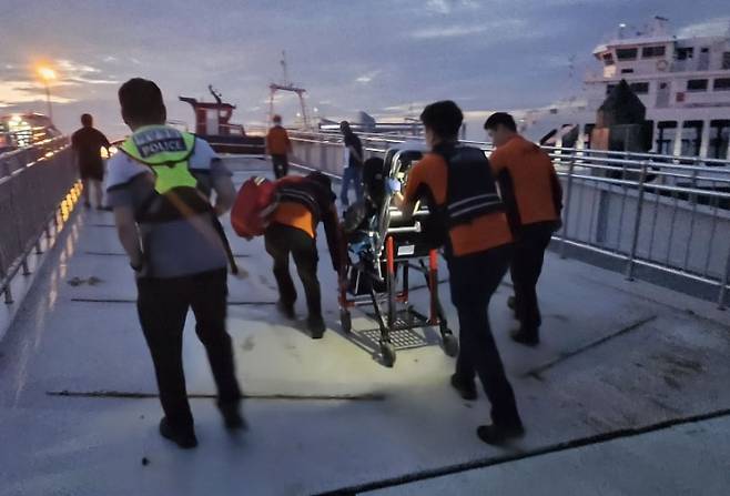 익수자 구조 [여수해경 제공]