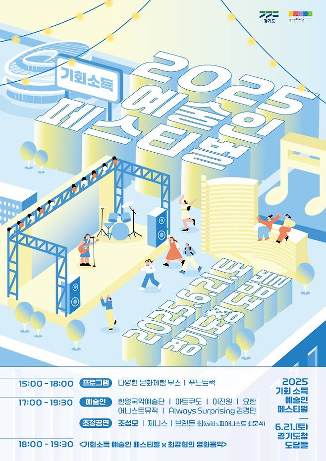 2025 기회소득 예술인 페스티벌 포스터. 사진=경기문화재단