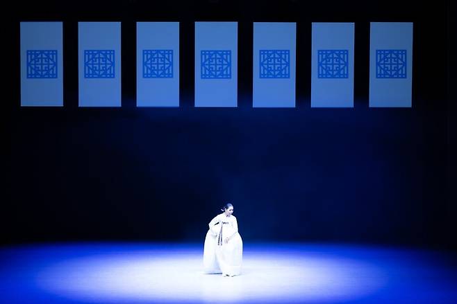 김미자무용단 공연 모습.