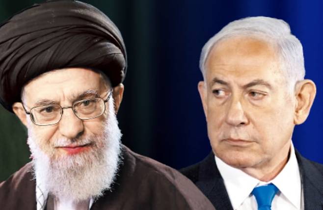 이란 최고지도자 아야톨라 하메네이와 이스라엘 총리 베냐민 네타냐후. /조선일보 DB